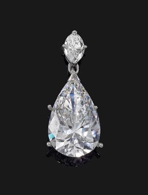 A diamond pendant 5.53 ct F/vvsi2 - Jewellery