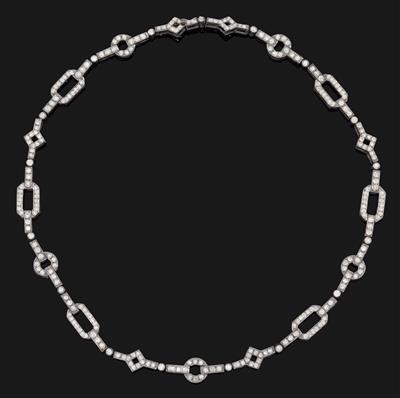 A diamond necklace total weight c. 4.50 ct, - Klenoty