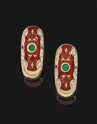 A pair of Fabergé by Victor Mayer earrings - Jewellery