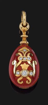 A Fabergé egg pendant by Victor Mayer - Gioielli
