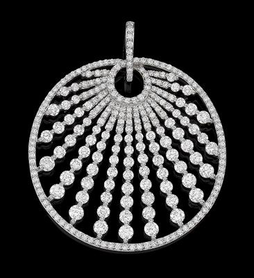 A brilliant pendant, total weight c. 3.55 ct - Klenoty