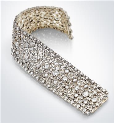 A diamond bracelet by Buccellati, total weight c. 17 ct, from an old European aristocratic collection - Gioielli