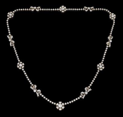 A diamond necklace total weight c. 5 ct - Jewellery
