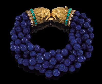 A lapis lazuli bracelet by E. Paltscho - Jewellery