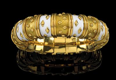 A ‘dot lozenge’ bangle by Schlumberger for Tiffany & Co. - Klenoty