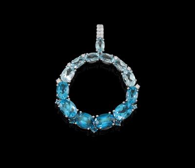 A topaz pendant, total weight c. 7.10 ct - Gioielli