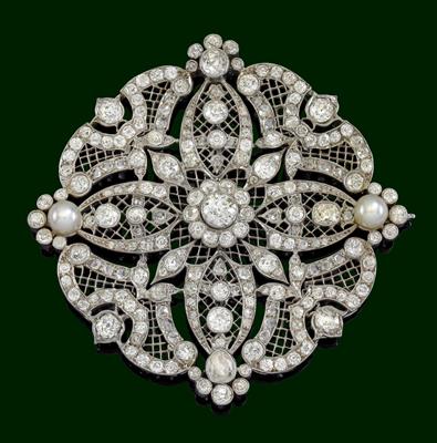 An old-cut diamond brooch total weight c. 15 ct - Jewellery