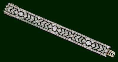 An old-cut diamond bracelet total weight c. 15 ct - Klenoty