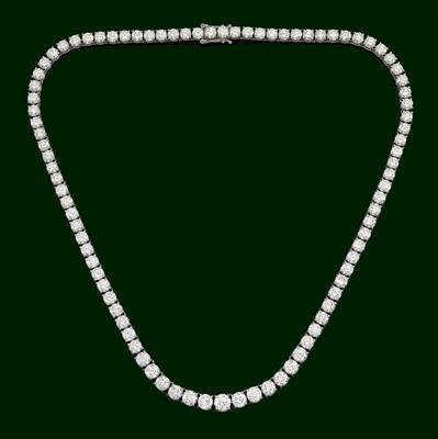A brilliant necklace, total weight c. 27.29 ct - Klenoty
