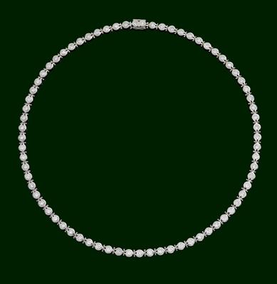 Brillantcollier zus. ca. 8,50 ct - Juwelen