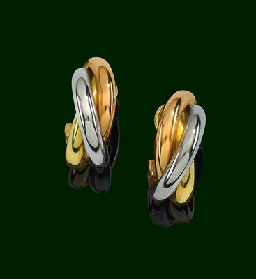 A pair of ‘Trinity’ ear clips by Cartier - Klenoty