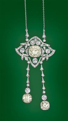 A diamond necklace total weight c. 11.50 ct - Jewellery