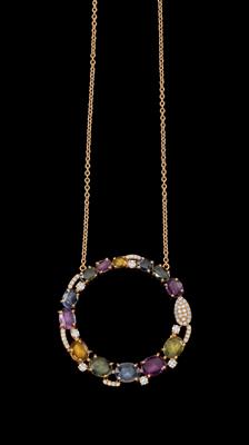 A brilliant and sapphire necklace - Gioielli