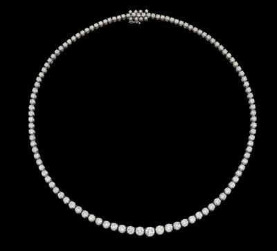 A brilliant necklace, total weight c. 13 ct - Klenoty