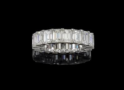 A diamond memory ring total weight c. 7.07 ct - Gioielli
