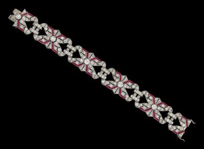 A diamond bracelet total weight c. 10 ct - Jewellery