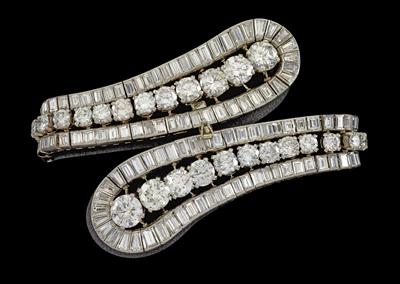 A diamond bracelet total weight c. 40 ct - Klenoty