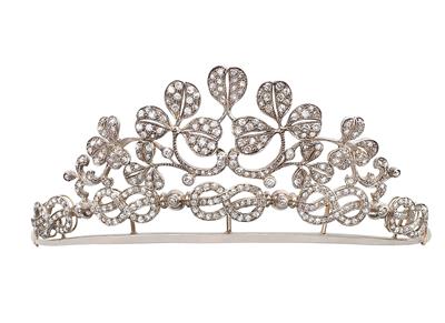 A diamond diadem total weight c. 12 ct from the house of Savoy - Klenoty
