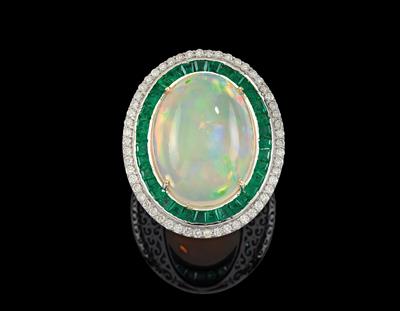 An opal ring c. 13.80 ct - Klenoty