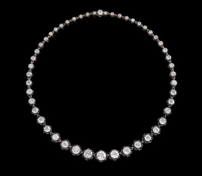 An old-cut brilliant necklace total weight c. 19 ct - Jewellery