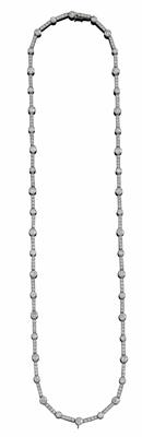 Altschliffbrillant Halskette zus. ca. 13 ct - Juwelen