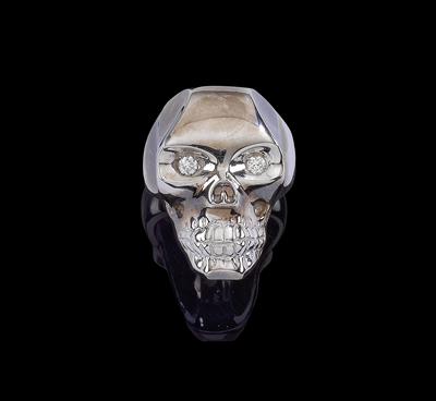 Brillant Totenkopf Ring by Currado - Juwelen