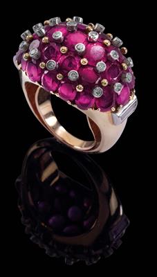 A diamond and ruby ring - Jewellery