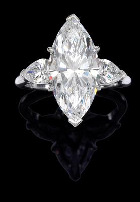 A diamond ring total weight c. 7.71 ct - Klenoty