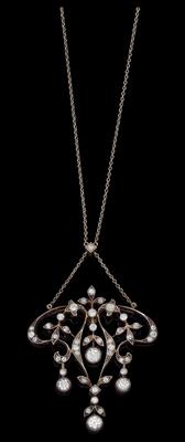An old-cut diamond necklace, total weight c. 1.50 ct - Gioielli