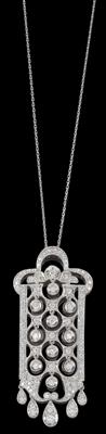 A brilliant pendant, total weight c. 2.30 ct - Klenoty