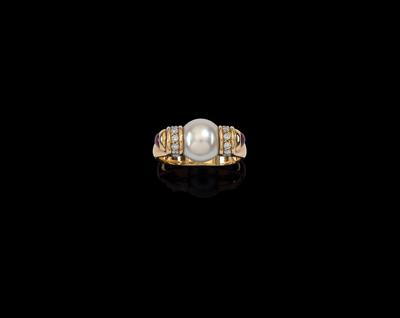 A cultured pearl ring by Bulgari - Gioielli