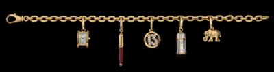 A brilliant charm bracelet by Cartier - Gioielli