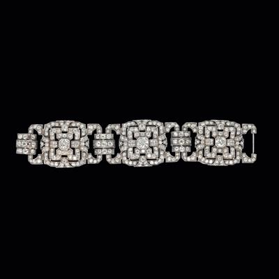 An Old-Cut Diamond Bracelet, Total Weight c. 28 ct - Gioielli