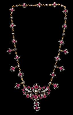 An Old-Cut Diamond Necklace, Total Weight c. 7.50 ct - Jewellery