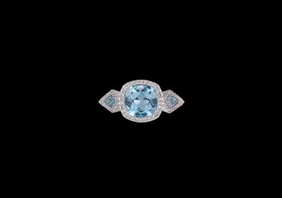 A Brilliant and Topaz Ring - Gioielli