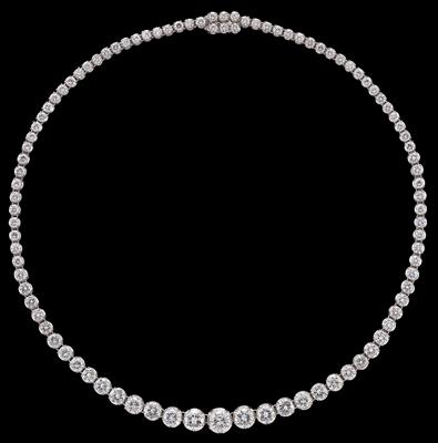 A Brilliant Necklace, Total Weight c. 18 ct - Gioielli