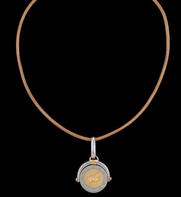 A ‘Capricorn’ Zodiac Pendant by Bulgari - Jewellery