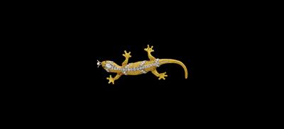 A Diamond Lizard Brooch, Total Weight c. 1.30 ct - Gioielli