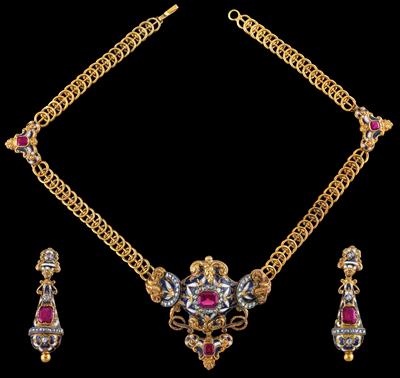 A Biedermeier Jewellery Set - Gioielli