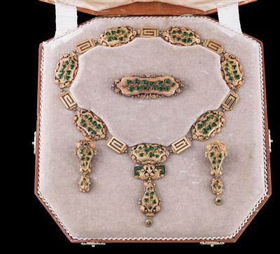 A Biedermeier Jewellery Set - Gioielli