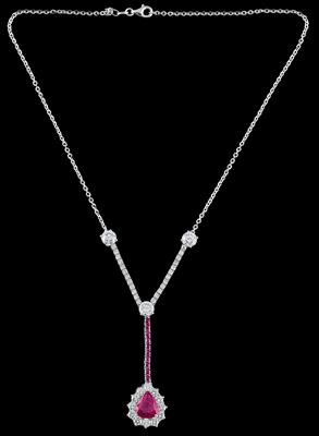 A Brilliant and Ruby Necklace - Jewellery 2020/11/30 - Realized price ...