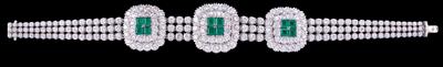 A Brilliant and Emerald Bracelet - Gioielli