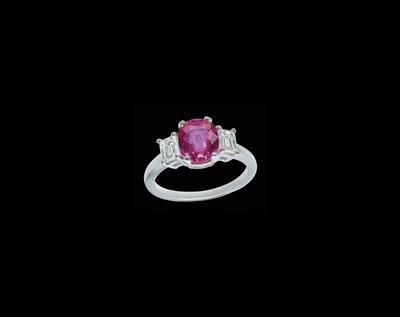 A Ring with an Untreated Pink Sapphire by Bulgari, c. 2.37 ct - Gioielli