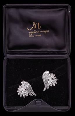 Diamant Ohrclips zus. ca. 10 ct - Juwelen