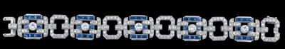 A Diamond and Sapphire Bracelet - Gioielli