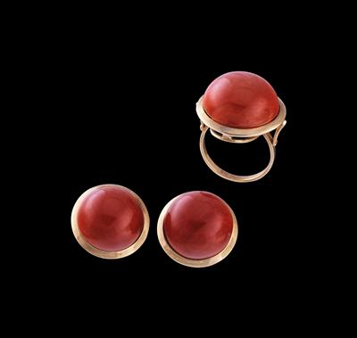 A Coral Jewellery Set - Klenoty
