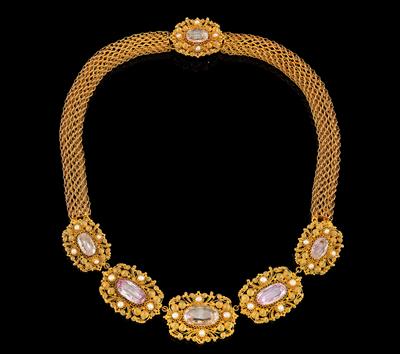 A Biedermeier Cannetille Necklace - Gioielli