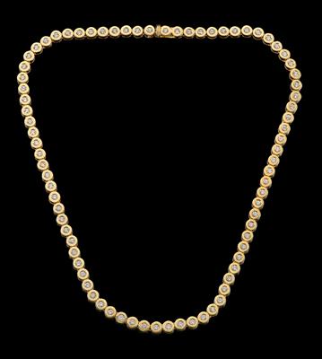 A Brilliant Necklace, Total Weight c. 3.50 ct - Klenoty