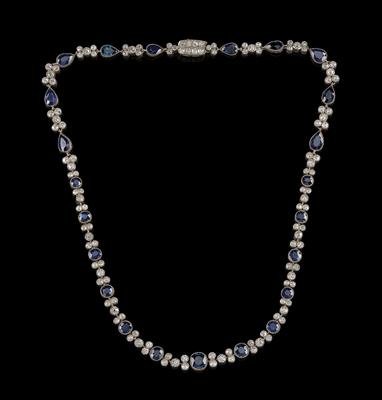 Diamant Saphir Collier - Juwelen