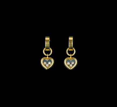 2 Heart-Shaped ‘Happy Diamonds’ Pendants by Chopard - Jewellery